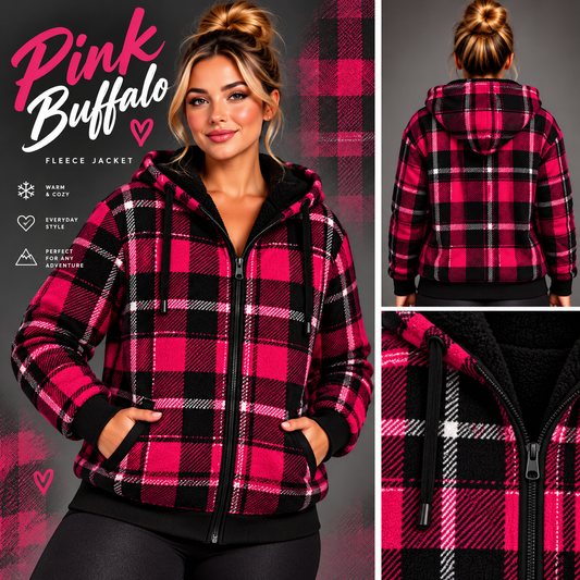 Pink Buffalo-FLEECE LINED HOODED JACKET-PREORDER CLOSING 11/9, ETA LATE JAN.
