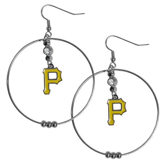 Pittsburgh Pirates 2" Hoop Earrings