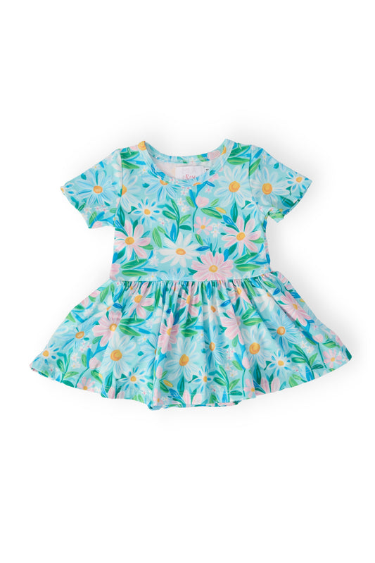 Preppy Daisies S/S Twirl Bodysuit