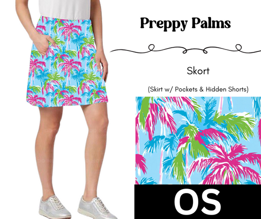 Preppy Palms Skort