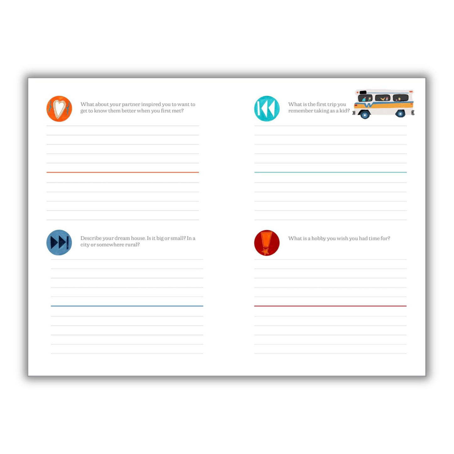 Questions for Couples Journal: 400 Questions to Enjoy, Reflect, and Connect with Your Partner (Spiral Bound)