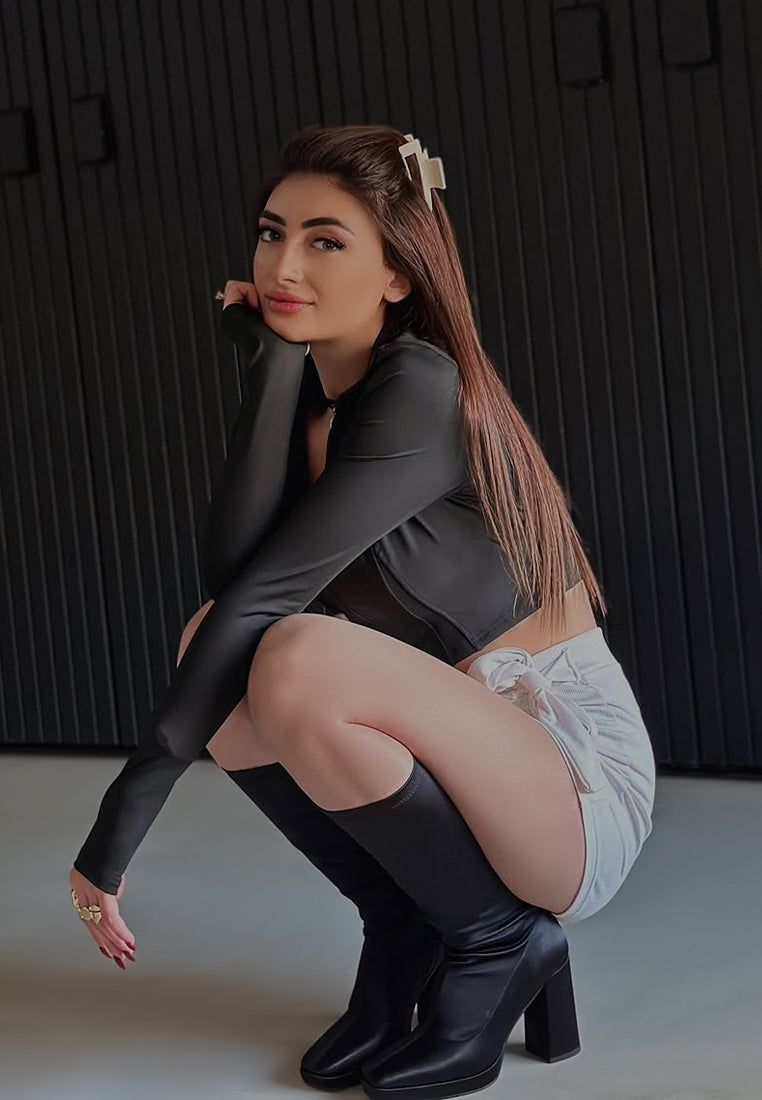 Presto Stretchable Satin Long Boot