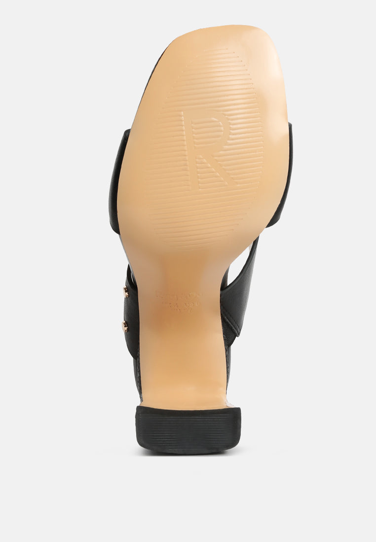 Alodia Slim Block Heel Sandals