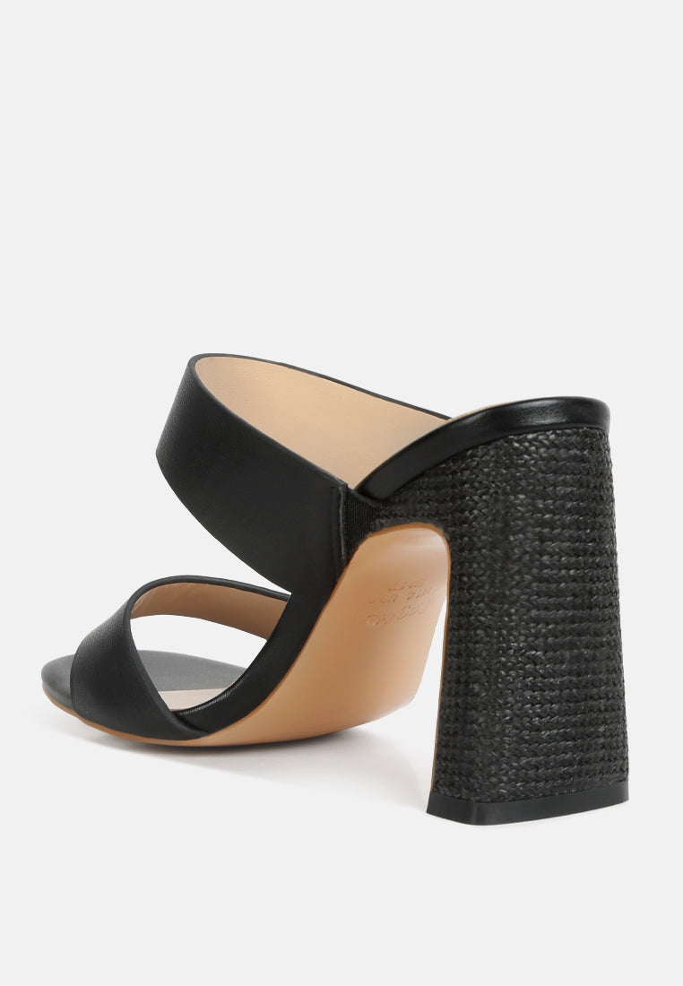Alodia Slim Block Heel Sandals