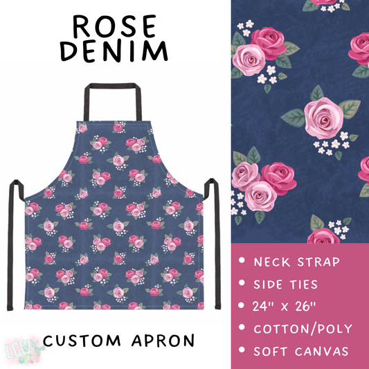 Batch #494 - Mama's Batch 2 - Closes 2/20 - ETA mid/late April - Rose Denim Apron