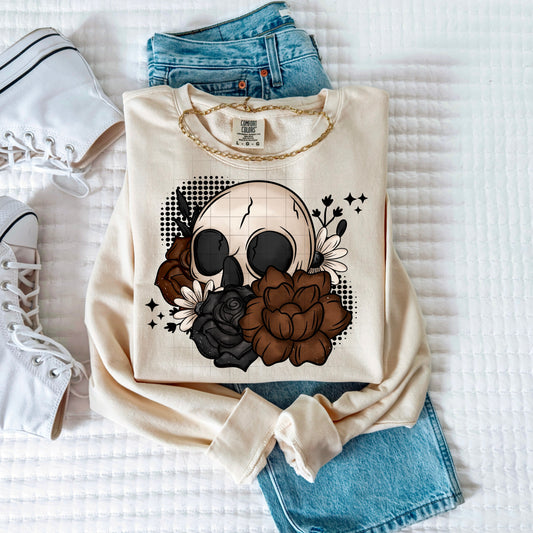 ROSE SKULL SWEATSHIRT