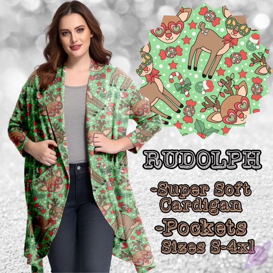 RUDOLPH -XMAS RUN-CARDIGAN-PREORDER CLOSING 9/13