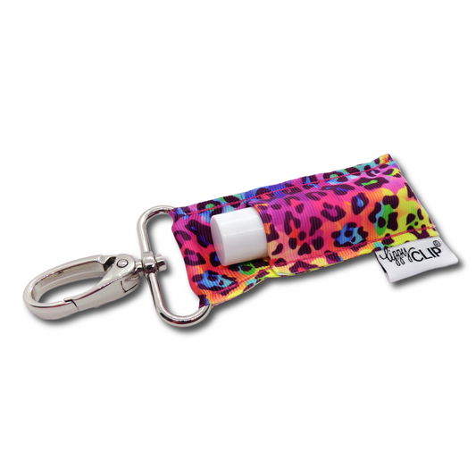 Rainbow Leopard LippyClip® Lip Balm Holder