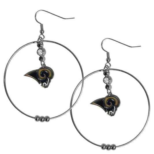 Los Angeles Rams 2" Hoop Earrings
