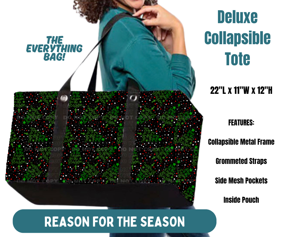 Preorder! Closes 8/13. ETA Nov. Reason For The Season Collapsible Tote