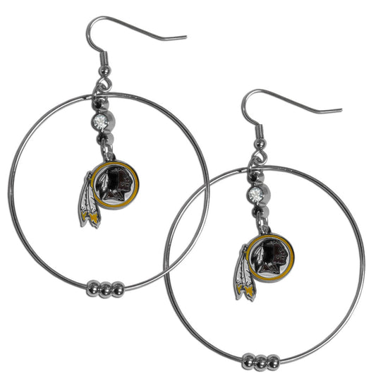 Washington Commanders 2" Hoop Earrings