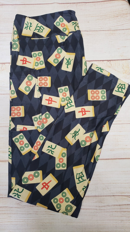 Mah Jongg Tiles leggings and skorts with pockets *NEW*
