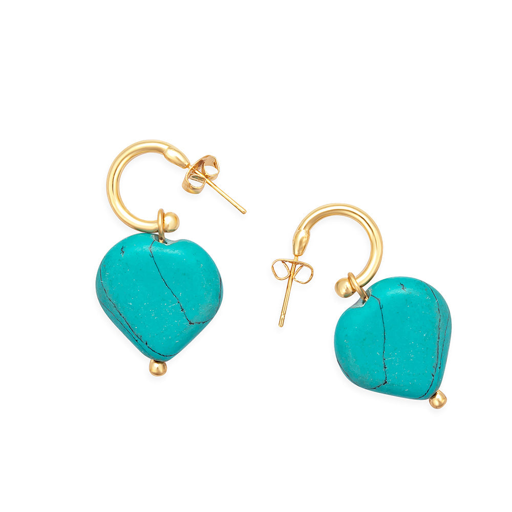Mi CorazÃ³n Azul Earrings