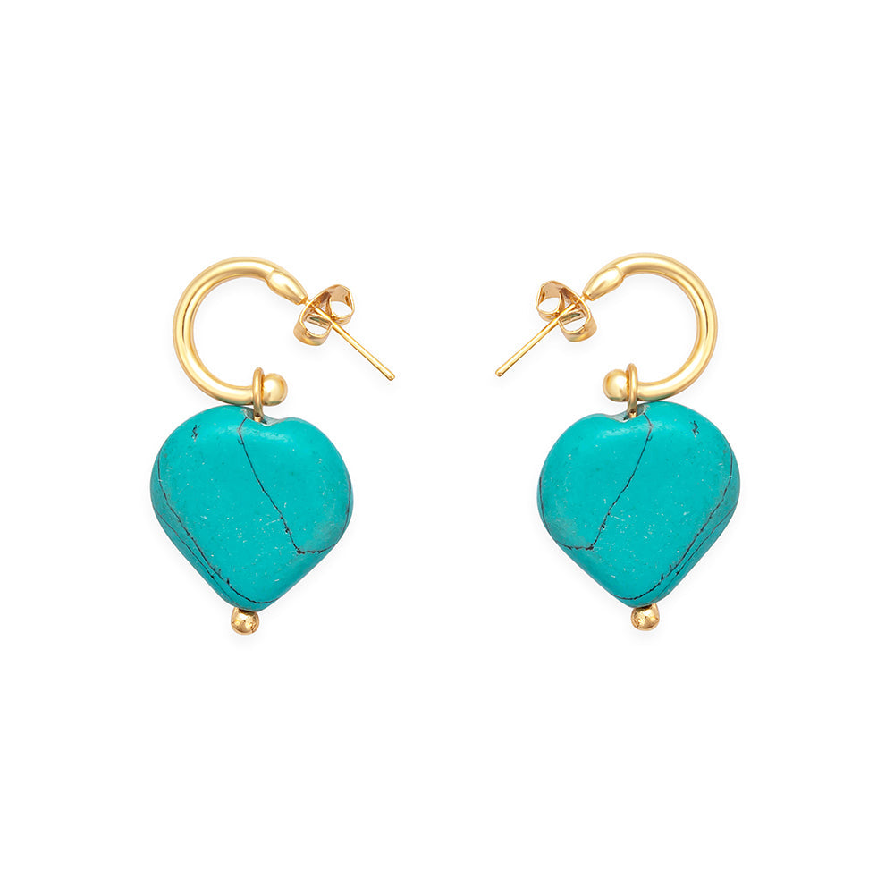 Mi CorazÃ³n Azul Earrings