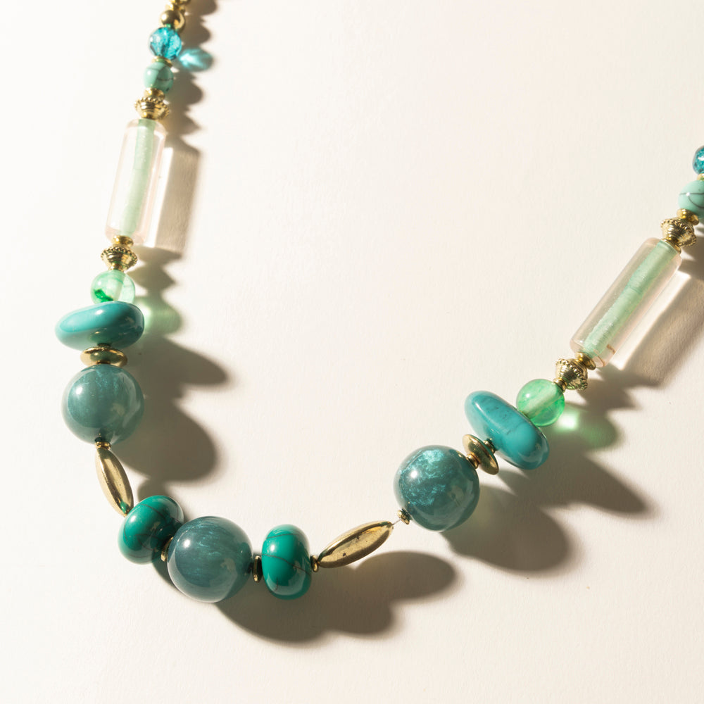 Myra Lagoon Mist Necklace in Spring Aqua