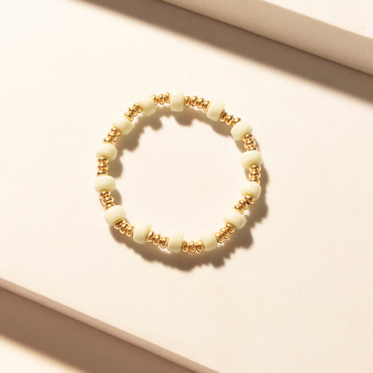 Myra Palomino Shine Stack Bracelet in Frost Green