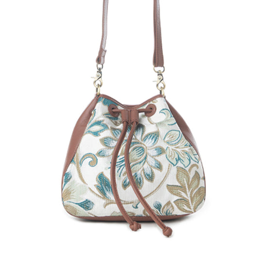 Myra Old Soul Bucket Bag in Alpine White