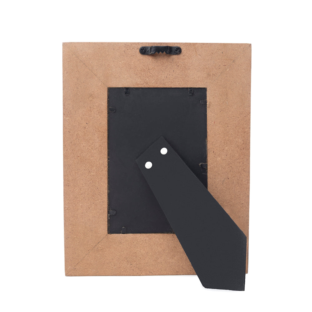 Myra Bordertown Handtooled Leather Photo Frame in brown, premium western home décor