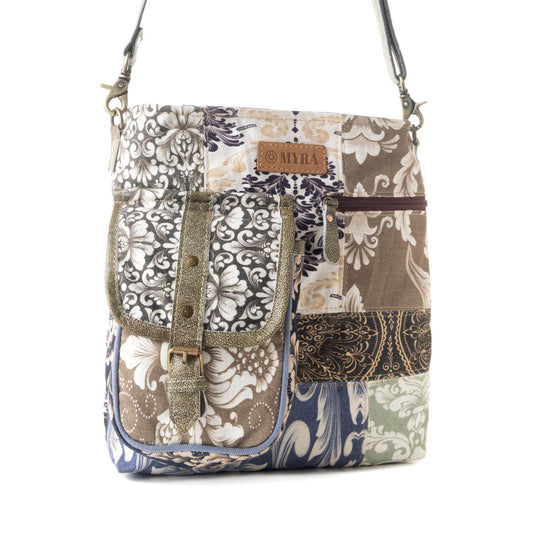 Myra Mossbloom upcycled canvas Bag for Women in olive
