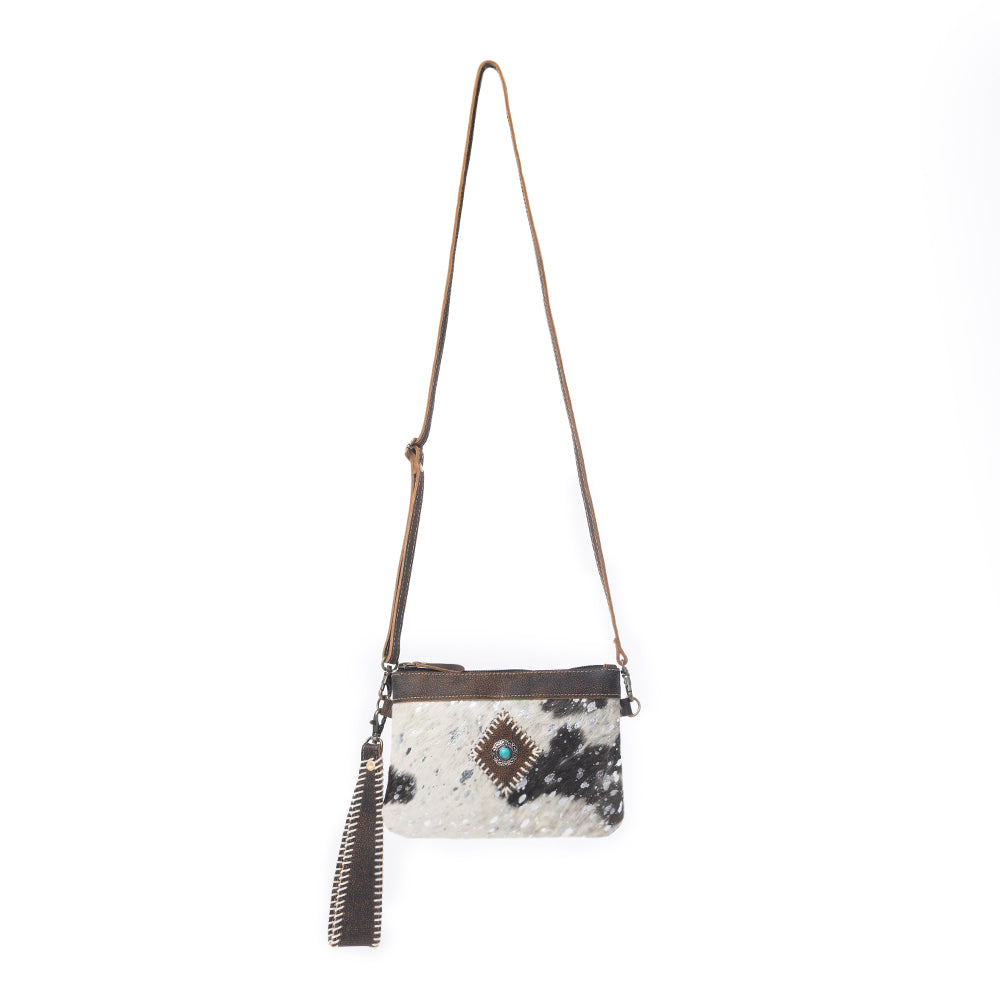 Eye of the Goddess Crossbody Bag in Black