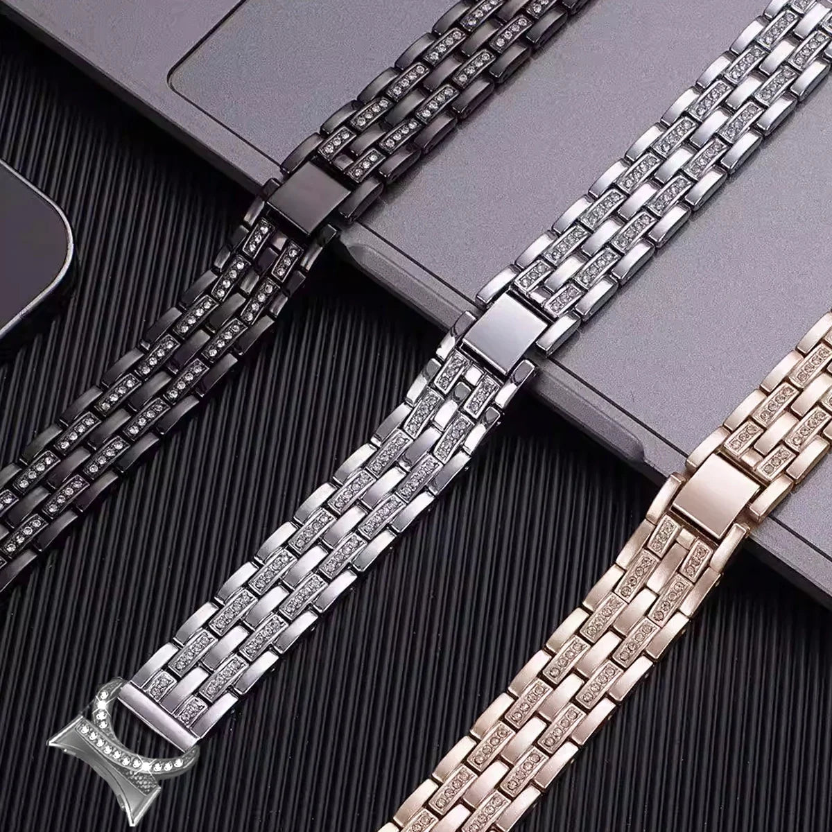 Google Pixel Watch 41mm Bling Stainless Steel Band