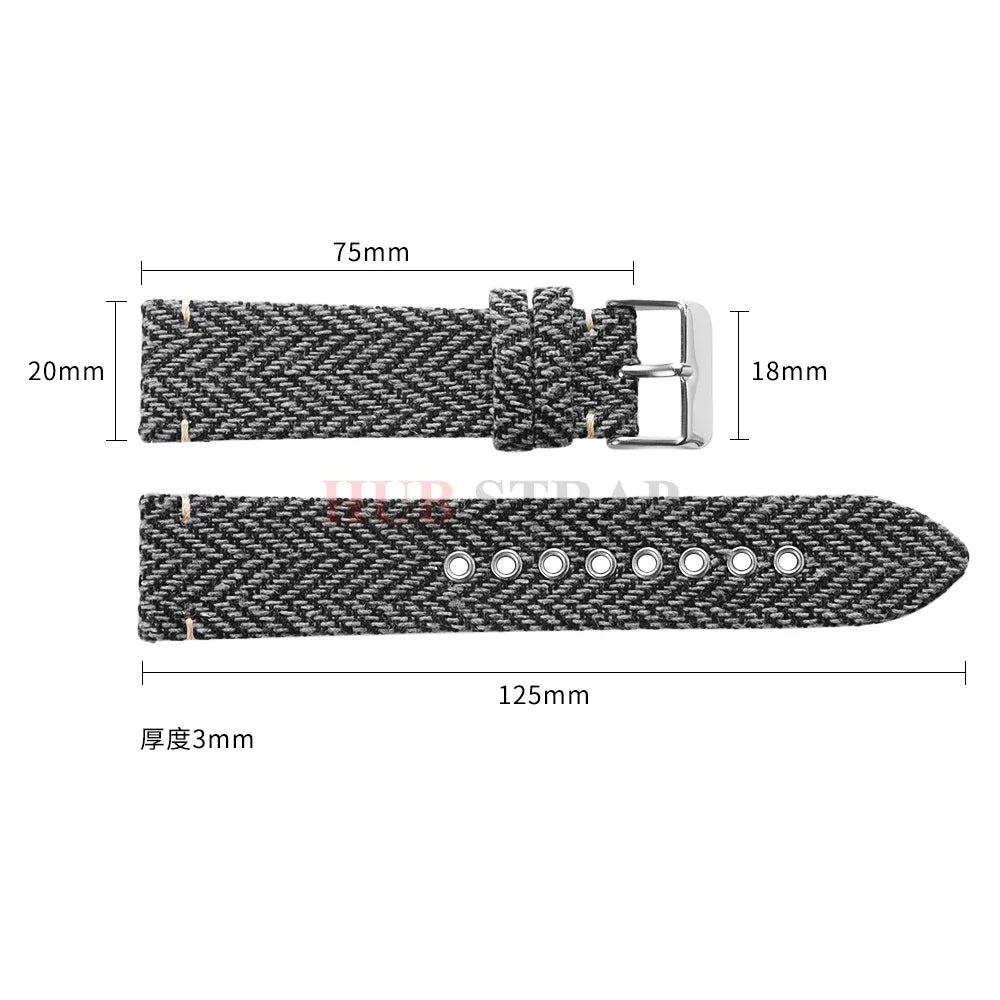 TicWatch Pro 3, E3 & GTH Herringbone Woven Band