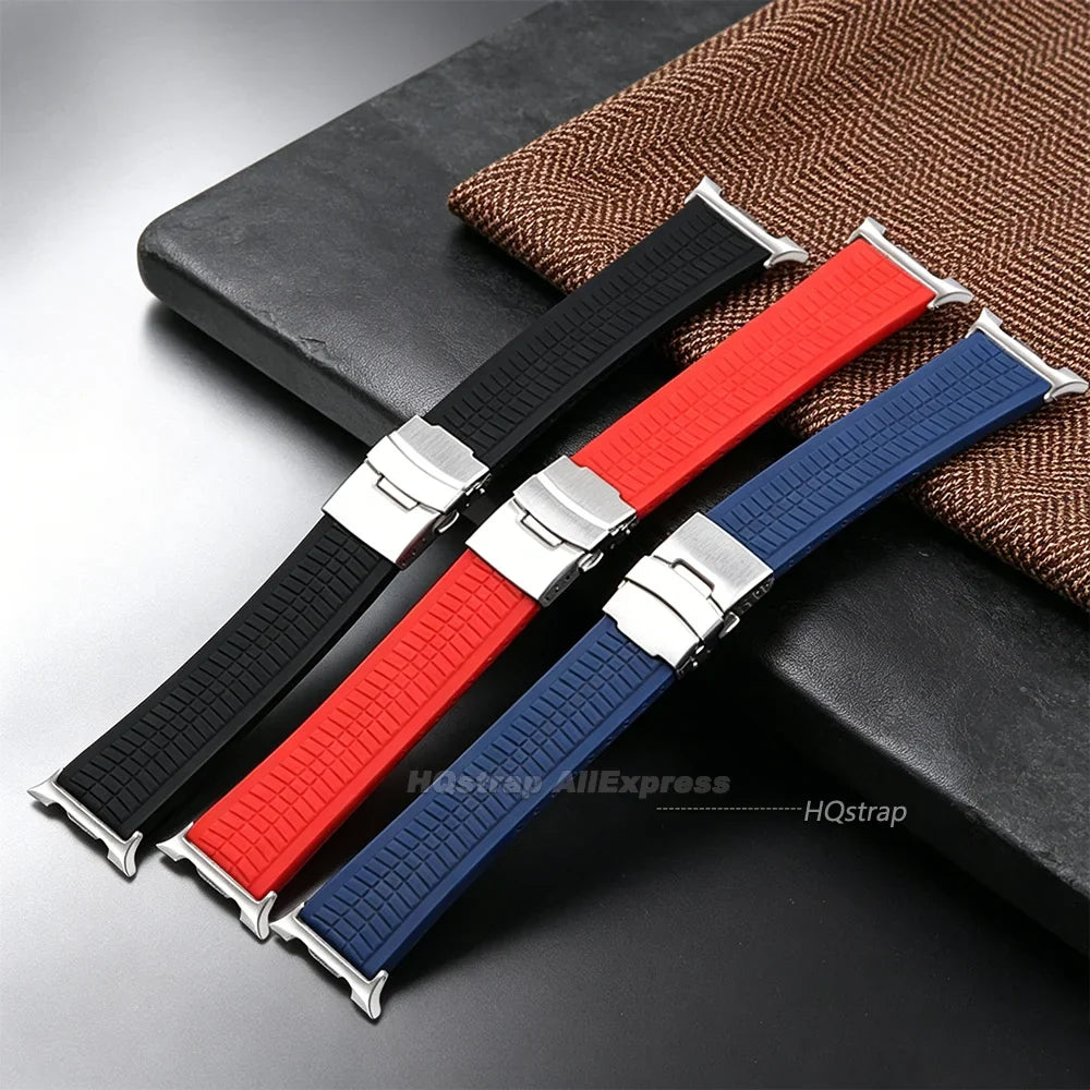 Samsung Galaxy Silicone Sport Watch Band - Watch8/Watch8 Classic/Watch9 Waterproof Buckle
