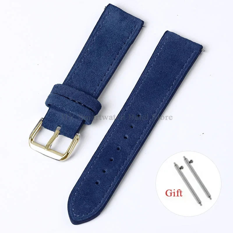 Polar Suede Leather Watch Strap For Polar Smartwatch - Handmade Quick Release