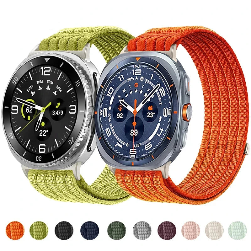 Samsung Galaxy Watch8, 9 & Ultra Ribbed Nylon Sport Loop