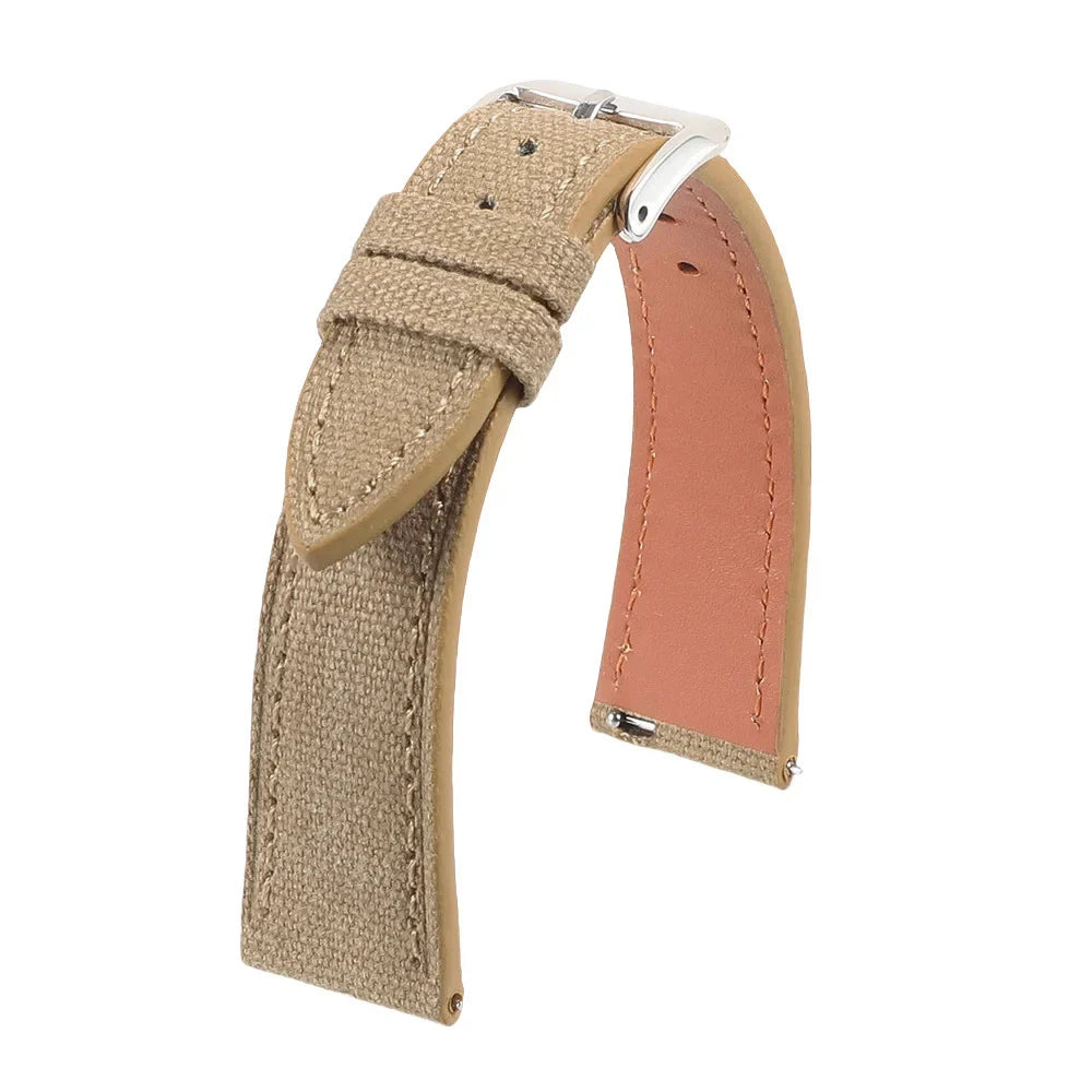 OnePlus Watch Slim Canvas Band with Leather Lining