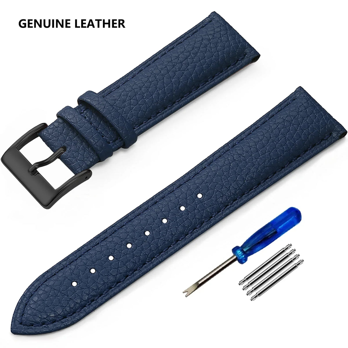 Huawei Watch & Watch GT Grained Leather Band, Spring Bars & Tool