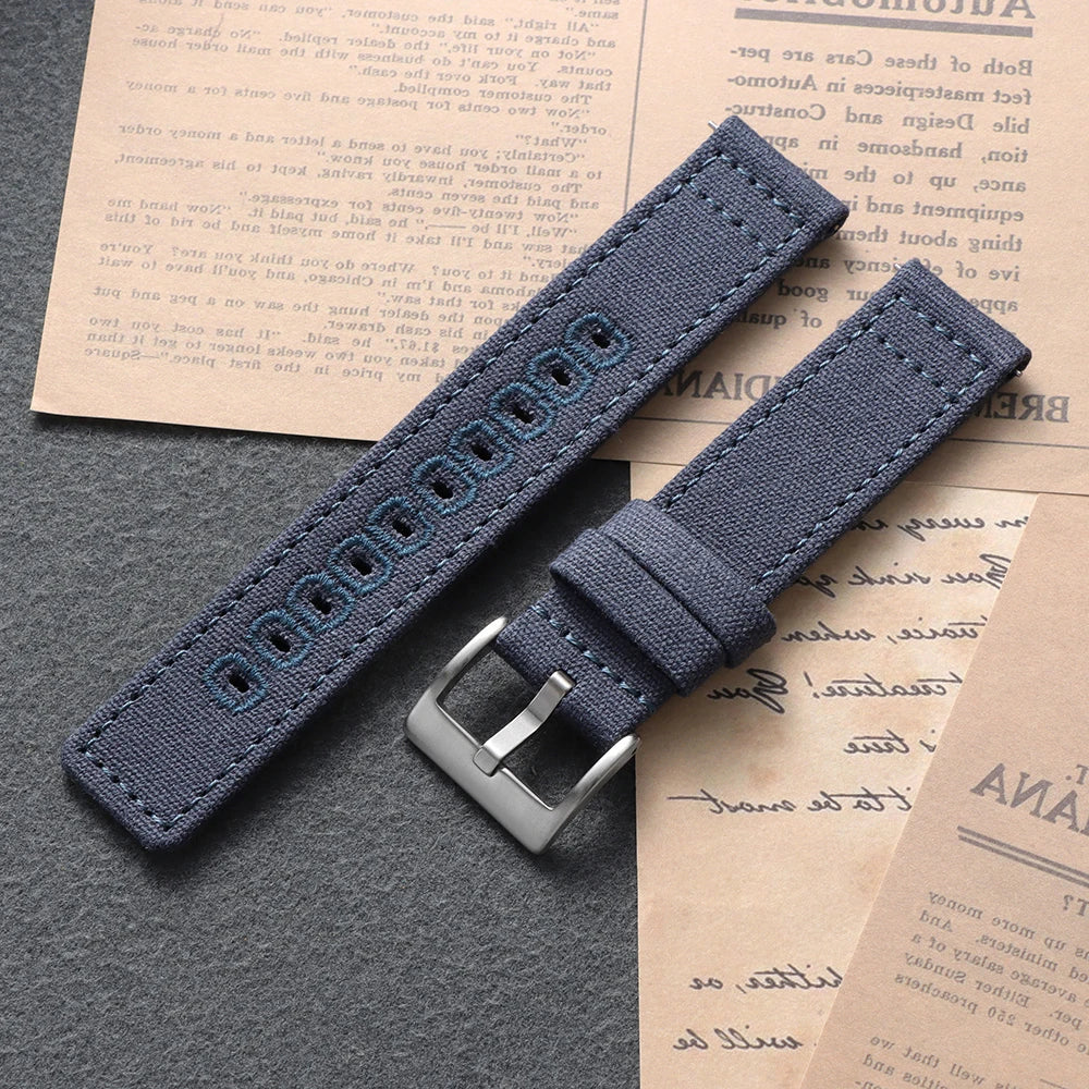 Motorola Moto Watch Stitched Canvas Nylon Band