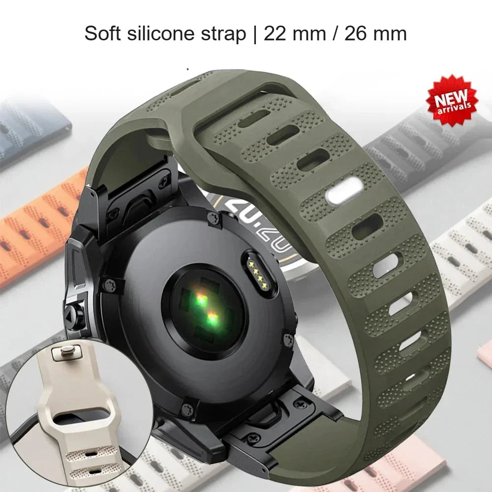Garmin Silicone Smartwatch Band - QuickFit Sport Strap
