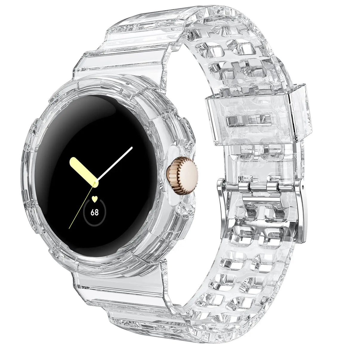 Google Pixel Watch 41mm Transparent Case Sport Band