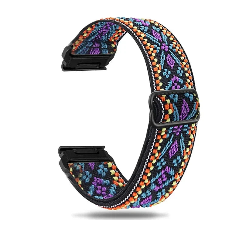 Garmin Elastic Nylon Watch Band - Woven QuickFit Strap