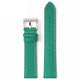 Green, White Stitching / Silver Buckle