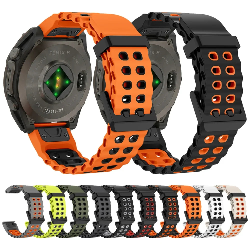 Garmin Two-Tone Silicone QuickFit Smartwatch Band