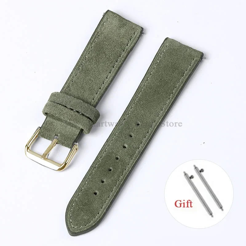 Motorola Moto Vintage Suede Leather Quick Release Watch Band Strap