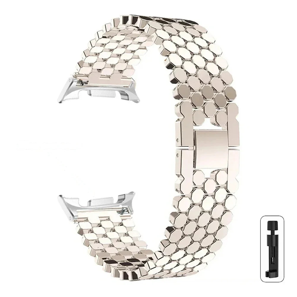 Samsung Galaxy Zinc Alloy Honeycomb Watch Band - Watch8/Watch8 Classic/Watch9/Ultra/Ultra2