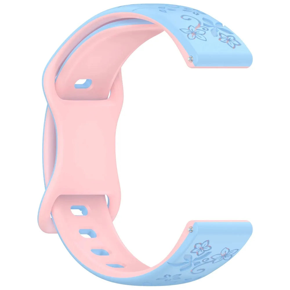 Huawei Watch & Watch GT Floral Engraved Silicone Band