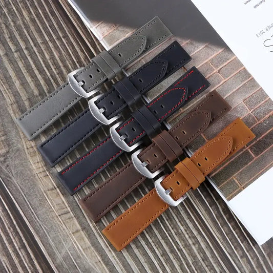 Samsung Galaxy Watch Leather Strap - Premium Classic Design