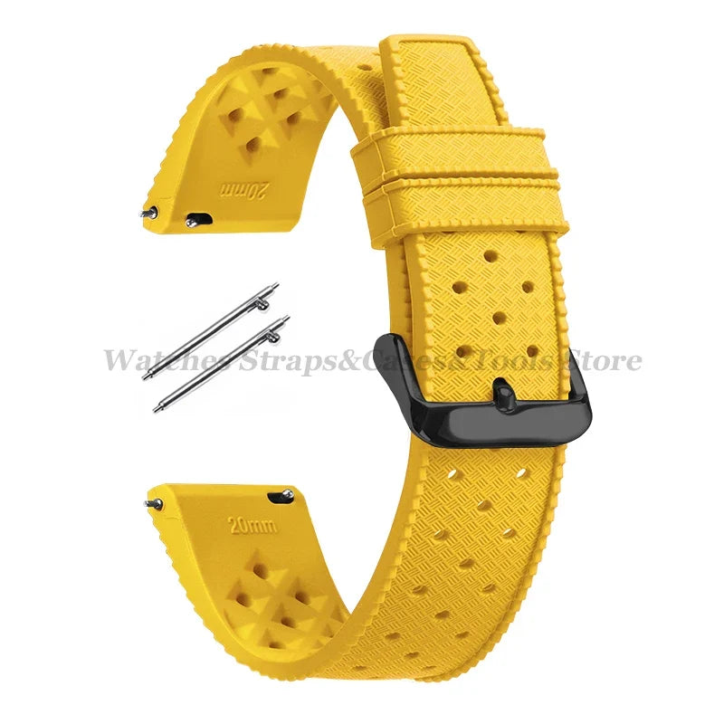 Samsung Galaxy Watch 7, 6, 5, 4 & FE Tropic-Style Silicone Band