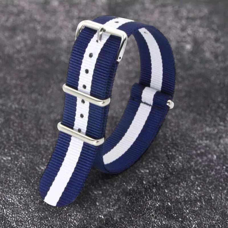 Motorola Moto Nylon Watch Band Universal Canvas Weave Wristband Loop Strap