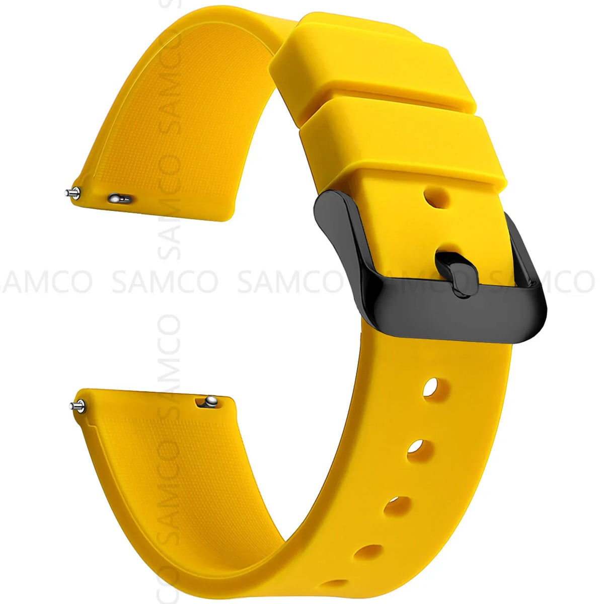 Samsung Galaxy Watch 7, 6, 5, 4 & FE Curved-End Silicone Band