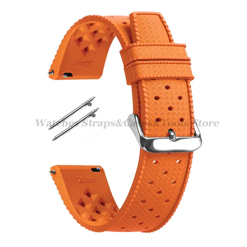 Samsung Galaxy Watch 7, 6, 5, 4 & FE Tropic-Style Silicone Band