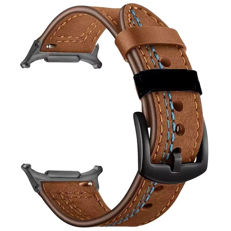 Samsung Galaxy Leather Watch Band No Gap Replacement For Ultra/Ultra2
