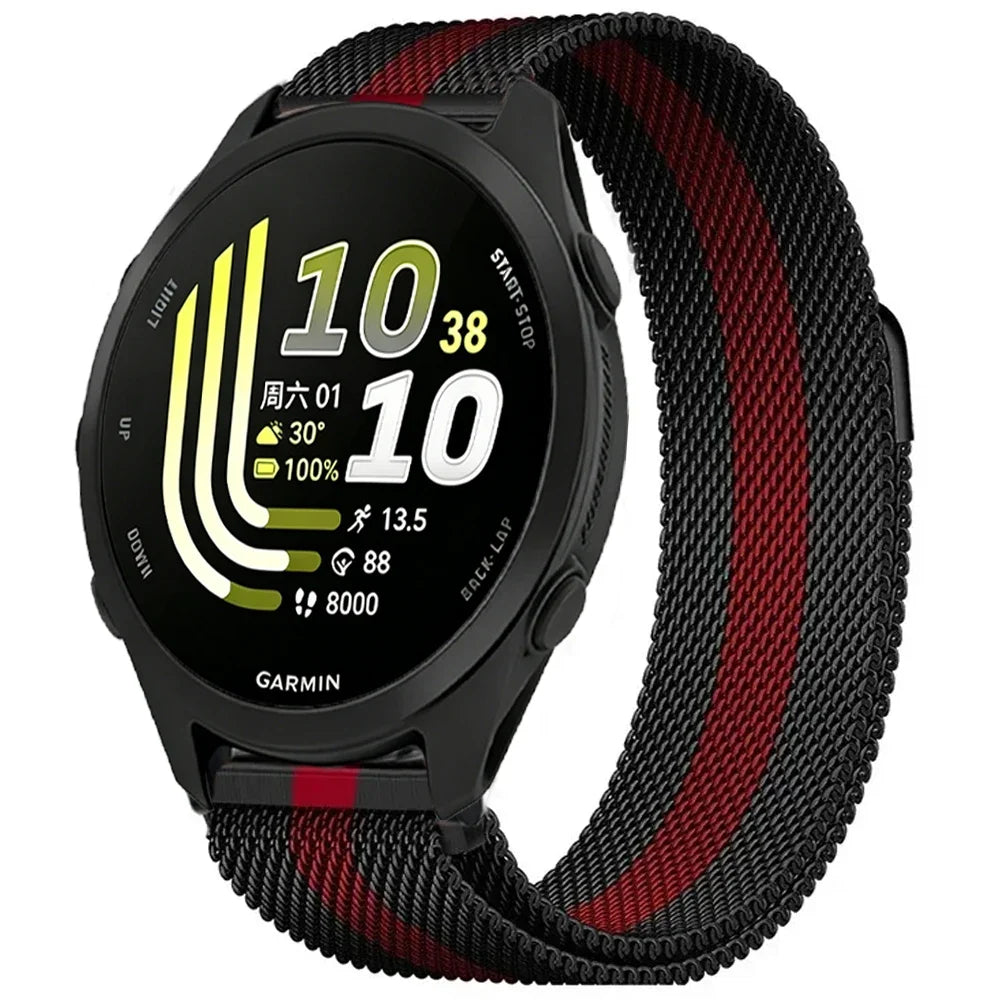 Garmin Milanese Smartwatch Band - Magnetic Metal Strap