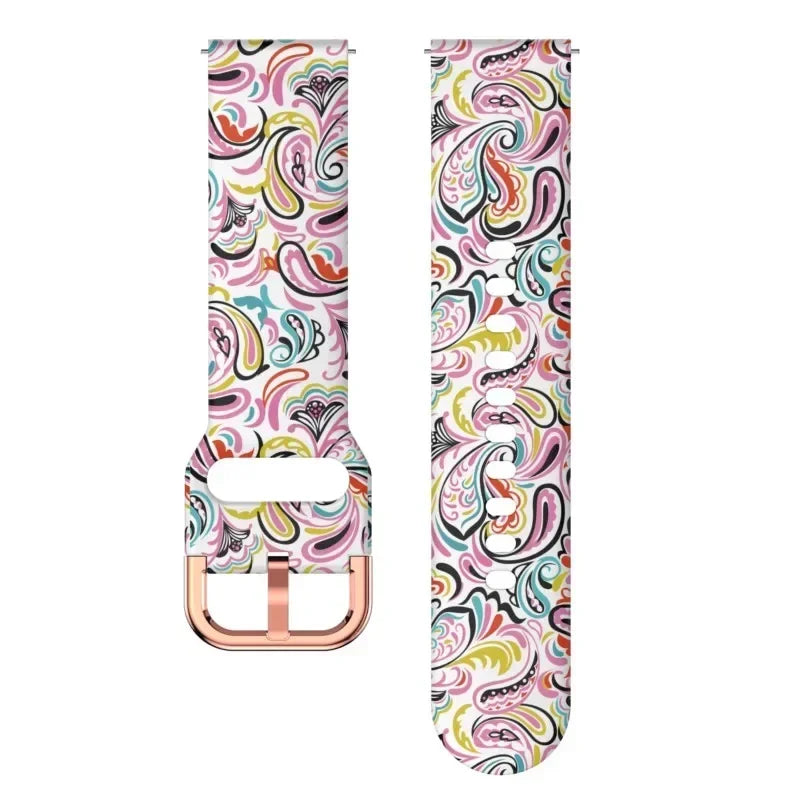 Samsung Galaxy Watch 7, 6, 5, 4 & FE Printed Silicone Band