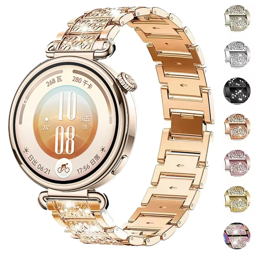 TicWatch Pro 3, E3 & GTH Women's Rhinestone Link Bracelet
