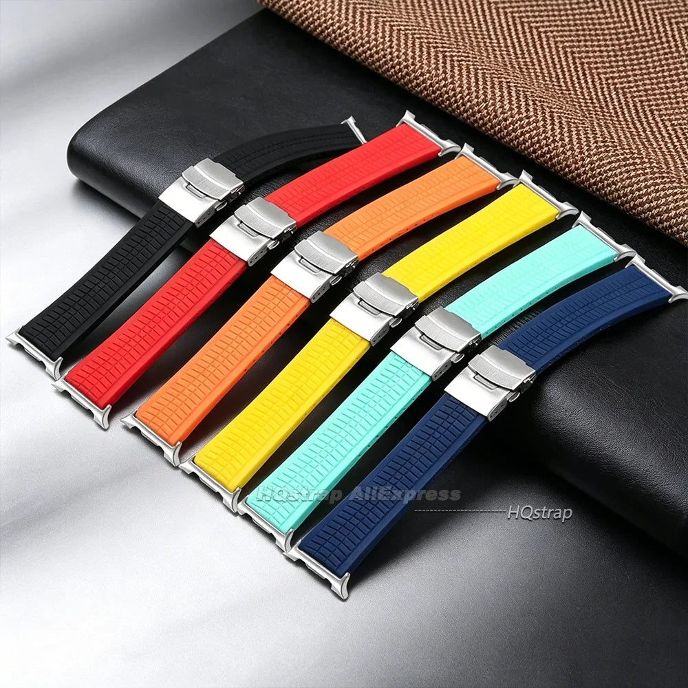 Samsung Galaxy Silicone Sport Watch Band - Watch8/Watch8 Classic/Watch9 Waterproof Buckle